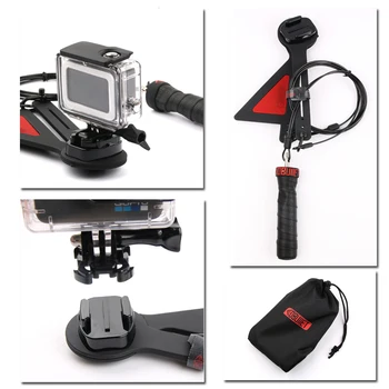 Už Gopro Centriphone Kulka Metu Efektu Kameros Platformą Selfie 360 Laipsnių už Gopro Hero 9 8 7 6 5 4 EKEN Sjam Sportas Veiksmo Kameros