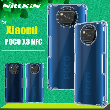 Už Xiaomi POCO X3 NFC Atveju, Korpusas Nillkin 0,6 MM Ultra Plonas Minkšto Silikono TPU Aišku, Telefono Galinį Dangtelį Atveju Xiaomi Poco X3 NFC