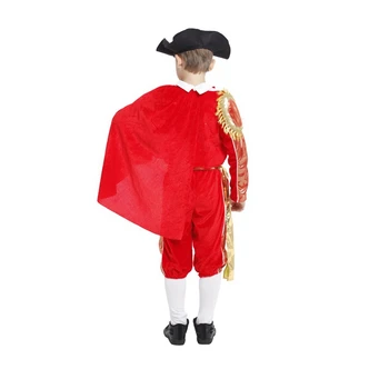 Vaikai Vaikų Raudona Puikus ispanų Matador Kostiumas Jautiskovotier Cosplay Berniukų Helovinas Karnavaliniai Kostiumai Šalis