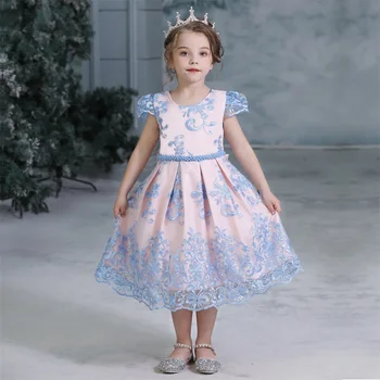 Vaikams Baby Girl Princess Tutu Suknelė Tiulis Atgal Tuščiaviduriai Iš Šalies Suknelė Europos Stiliaus Aukso Kamuolys Suknelė Oficialią Suknelės Komplektai