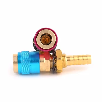 Vandeniu Aušinamas Dujų Adapteris, Quick Jungtis tinka TIG Suvirinimo Degiklį +8mm Plug