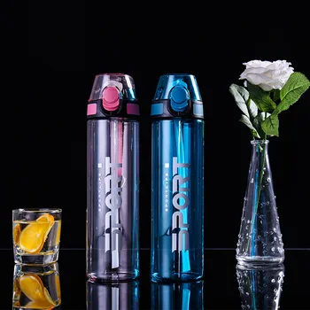 Vandens butelis Sporto šiaudų taurės vaikams, vandens butelį, Plastikiniai nešiojami virdulys Lauko virdulys Vandens nutekėjimo prevencijos Mados butelis