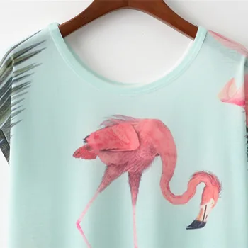 Vasarą Naujos Moterų Marškinėliai 2019 Harajuku Kawaii Mielas Gyvūnų Gražią Katę Vienaragis Print T-shirt Priežastinis O-Kaklo trumpomis Rankovėmis Viršūnes Laisvas