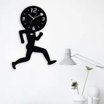 Veikia Vaikinas Išjungimo Laikrodis Mados Kūrybos Sieninis Laikrodis Kambarį Home Office Kabinti Asmeninį Mielas Laikrodis