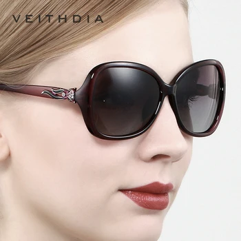 VEITHDIA moteriški Saulės akiniai Poliarizuoti Gradientas UV400 Lens Prabangūs Moteriški Akiniai nuo saulės, Akinių Aksesuarai Moterims Oculos de sol
