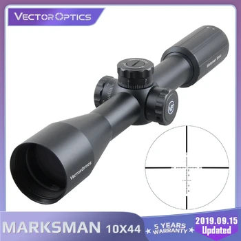 Vektoriaus Snaiperio Optika 10x44 Šautuvas taikymo Sritis Medžioklės Riflescope Taktinis Dėmesys 10 yds 1/10 MIL Tinka tikrus ginklus .308win & Striukės