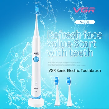 VGR Elektros dantų šepetėlį V-801 Vandeniui Automatinis Sonic dantų šepetėlį Modelių su 2 Teptuku Vadovai