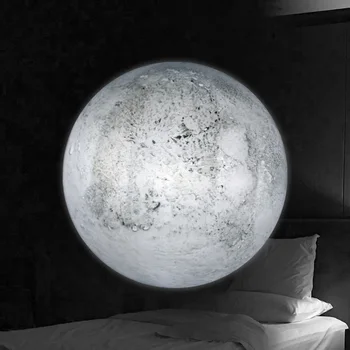 Vidaus LED Mėnulis Lemputė Su Nuotolinio Valdymo Atsipalaiduoti Gydymo Sienos Kabo Lempa Naktį Šviesos Jutiklis Apdailos Vaikams, Vaikų Dovanų