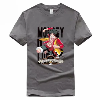 Vienas Gabalas Luffy Garsaus Japonų Anime Eurų Dydžio Medvilninius marškinėlius Vasaros Atsitiktinis O-Kaklo Marškinėlius Vyrams Ir Moterims GMT3000014