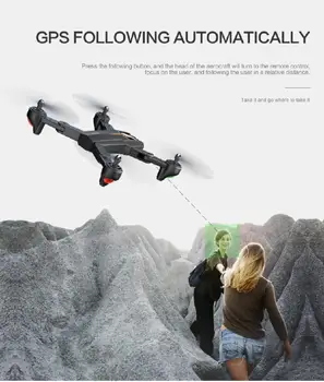 VISUO XS812 GPS 5G WiFi FPV 4K HD Kamera 15min Skrydžio Laikas, Sulankstomas RC Drone Quadcopter RTF