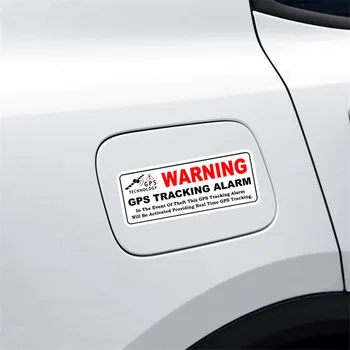 Volkrays 4 X Kūrybos Automobilių Lipdukas Įspėjimo Gps Sekimo Signalizacijos Priedai Atspindintis PVC Decal Peugeot 308 Kia Rio,3cm*10cm
