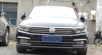 Volkswagen Passat B8 Variantas Arteon 2016-2020 Sidabro Juoda Šildomi Priekinis Žibintas Antakių Padengti Apdaila Priekinių Žibintų Lempos Kadrų
