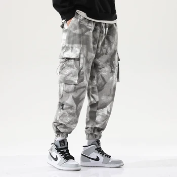Vyrai Krovinių Kelnės Poilsiu Vyrų Mados 2020 Žalia Kietojo Hip-Hop Harajuku Japonijos Streetwear Kelnės Vyriškos Kelnės Vyrams Haremo Kelnės