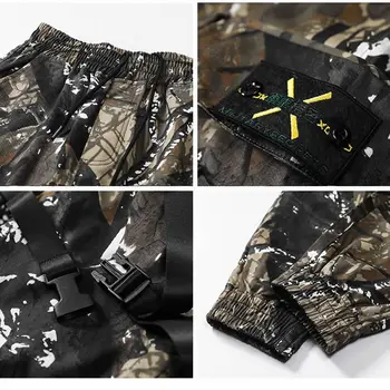 Vyriški Streetwear Kelnes Multi Kišenės Krovinių Haremo Kelnės Hip-Hop Atsitiktinis Vyras Track Kelnės Poilsiu Kelnės Mados Harajuku Kelnės