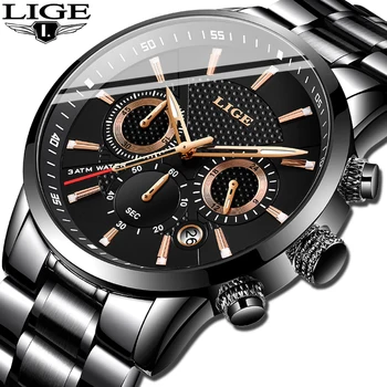 Vyriški Žiūrėti LIGE Viršuje Prabangos Prekės Atsitiktinis Mados Kvarciniai Laikrodžiai Vyrams, Verslo, Sporto Vandeniui Karinių Vyrų Laikrodis reloj hombre