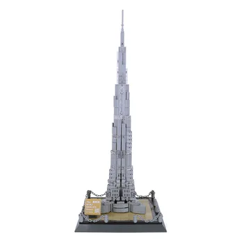 Wange Blokai 580PCS Architektūros Burj Khalifa Bokštas Dubajuje Modelis Žaislas Plytų Juguetes Vaikams, Žaislai Vaikams, Dovanos 4222