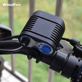 WasaFire 2* XM-L2 LED Dviračio Žibintas 3000lm Super Šviesus MTB Kelių Dviratį Priekinių žibintų 4 Režimas Dviračių Žibintuvėlis atsparus Vandeniui Žibintai