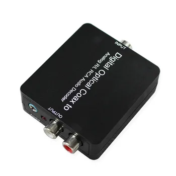 Wiistar Skaitmeninio į Analoginį Dekoderį Paramos Dolby DTS Optinis Bendraašius į Analoginį L/R Audio 3.5 mm Ausinės