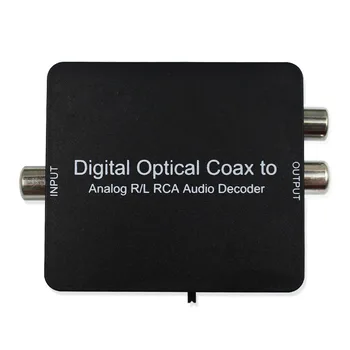 Wiistar Skaitmeninio į Analoginį Dekoderį Paramos Dolby DTS Optinis Bendraašius į Analoginį L/R Audio 3.5 mm Ausinės