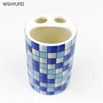 WSHYUFEI Keramikos kostiumas vonios valymo reikmenys Penkių dalių komplektas muilo dozatorius dantų šepetėlį Turėtojas, namo, vonios kambario aksesuarai