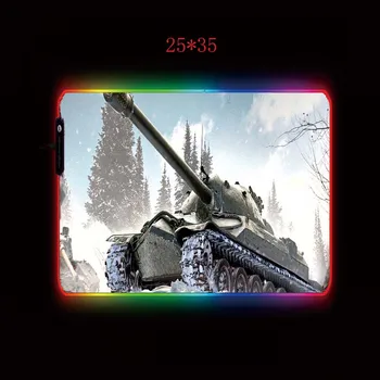 XGZ World of Tanks Žaidimų Kompiuterį Kilimėlis RGB Didelės Spartos Pelės Mygtukai Žaidėjus XXL Didelis Mause KOMPIUTERIO Stalas Žaisti Kilimėlis su LED Apšvietimu