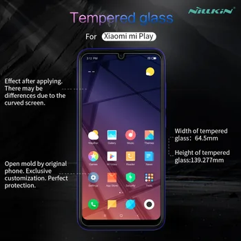 Xiaomi Mi Žaisti Stiklo Nillkin H+ PRO 2.5 D-Ultra Plonas Grūdintas Stiklas Screen Protector Anti-Scratch už Xiaomi Žaisti Nilkin Stiklo