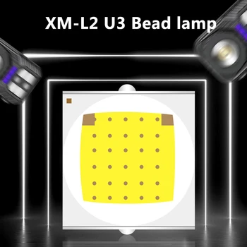 XM-L2 U3 Jutiklis Aukštos Kokybės Zoomable Led Žibintai Pastatytas Baterija Žibintas priekinis žibintas Raudonas ir Baltas, Skleidžiantys Spalvų Lemputės Šviesa