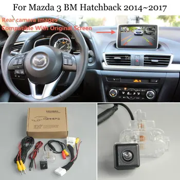 Yeshibation Už Mazda 3 Mazda3 BM Hečbekas~2017 Automobilio Galinio vaizdo Atbuline Kamera Nustato Suderinama RCA & Pradinį Ekraną