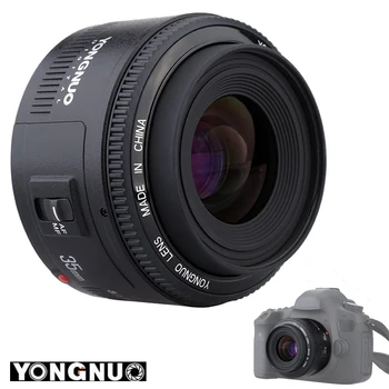 Yongnuo 35mm objektyvas YN35mm F2.0 objektyvas Plataus kampo Fiksuotas/Prime Auto Fokusavimo Objektyvas Canon 600d 60d 5DII 5D 500D 400D 650D 600D 450D