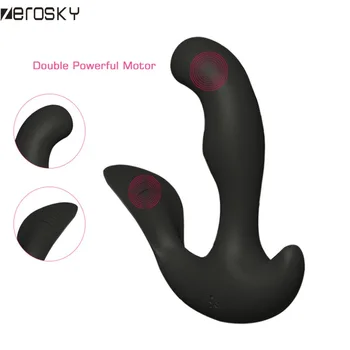 Zerosky 10 Dažnių Vibratorius Prostatos Stimuliatorius Analinis Kaištis Massager Nuotolinio Valdymo Šildymo Butt Plug Sekso Žaisliukai Vyrams