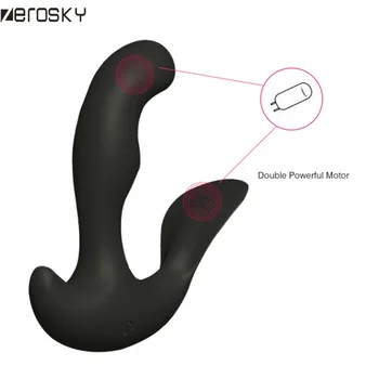 Zerosky 10 Dažnių Vibratorius Prostatos Stimuliatorius Analinis Kaištis Massager Nuotolinio Valdymo Šildymo Butt Plug Sekso Žaisliukai Vyrams