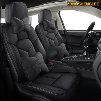 ZHOUSHENGLEE custom auto nekilnojamojo oda automobilių sėdynės padengti BORGWARD BX7 BX5 BX6 BXI7 Automobilių Sėdynių užvalkalai automobilių sėdynėms raštas