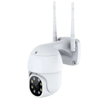 Zoom Vandeniui WiFi Pan/Tilt 8 Šviesos 1080P HD IP IR vaizdo Kameros Full Naktinio Matymo PTZ Stebėjimo Kamera Lauko IP Kamera
