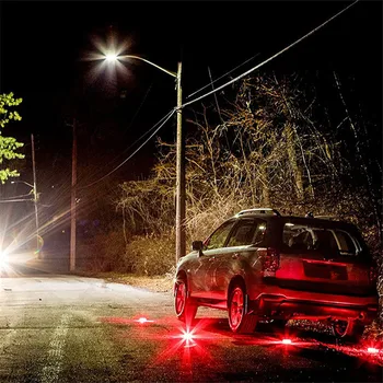 Įkraunamas Magnetiniu LED Blykstės Šviesa Avarinės Kelių Gelbėjimo Saugos Mirksi Žiburiai Automobilio Pakelės Švyturys Avariniai Žibintai
