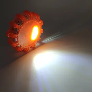 Įkraunamas Magnetiniu LED Blykstės Šviesa Avarinės Kelių Gelbėjimo Saugos Mirksi Žiburiai Automobilio Pakelės Švyturys Avariniai Žibintai