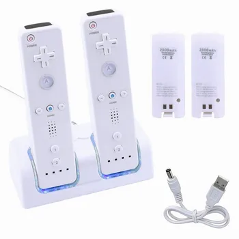 Įkroviklio Wii Baterija Doko Savininkas Nuotolinio Valdymo Įkraunamas Baterijas Nuotolinio Valdymo Jungiklis Kreiptuką Žaidimas Priedų