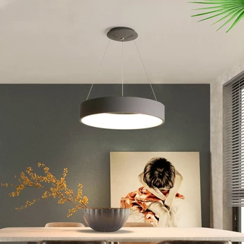 Šiaurės Akrilo LED Sieniniai šviestuvai Ratas dizaino kabo žibintai patalpų lempos virtuvės, miegamojo Gyvenimo Diningroom Namuose produktą lempos
