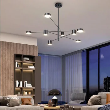 Šiaurės liustra apšvietimo kambarį modernus minimalistinio atmosferą namų kambarį lempos miegamasis studijų lempos, šviesa, šviestuvai