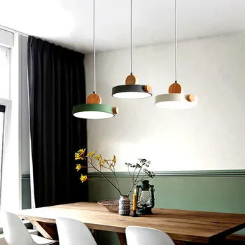 Šiaurės restoranas LED šviestuvo naujas, modernus minimalistinio virtuvės liustra baras lempos gamyklos tiesioginės kavos parduotuvė lempos