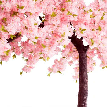 Šilko Cherry Blossom Vestuvių Dekoravimas Dirbtinės gėlės Sakura medžio kamienas Plastikiniai Augalai Netikrą Gėlės Šakos, Šilko Gėlės