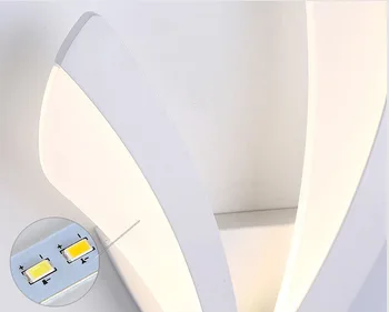 Šiuolaikinių LED Siena Lempos, Vonios, Miegamojo 12W Sienos Sconce Balta Patalpų Apšvietimo Lempos AC100-265V LED Sienų apšvietimo Patalpų Apšvietimas