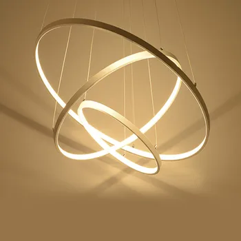Šiuolaikinės kabo lempa 40 60 80 100 cm Žiedų LED Sieniniai šviestuvai dizaino Kūrybiškumą led Sieniniai Šviestuvai Gyvenimo Valgomasis Fojė