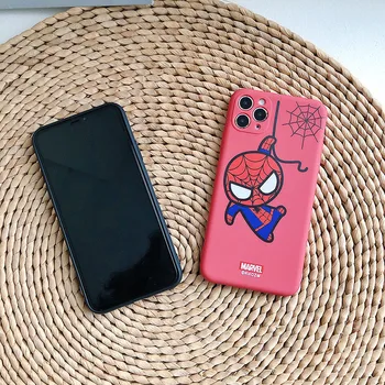 Žmogus-voras Animacinių filmų Silikono Minkštas Telefono dėklas Skirtas iPhone 6 6s 7 8 Plius 